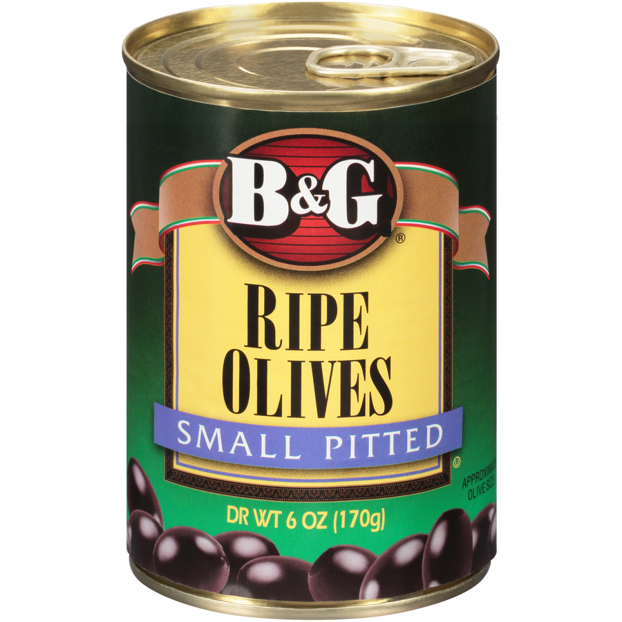 Small Pitted Black Olives - B&G Condiments