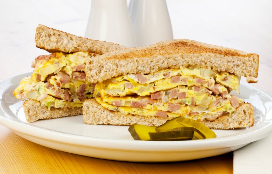 Deviled Ham  and Egg Sandwich